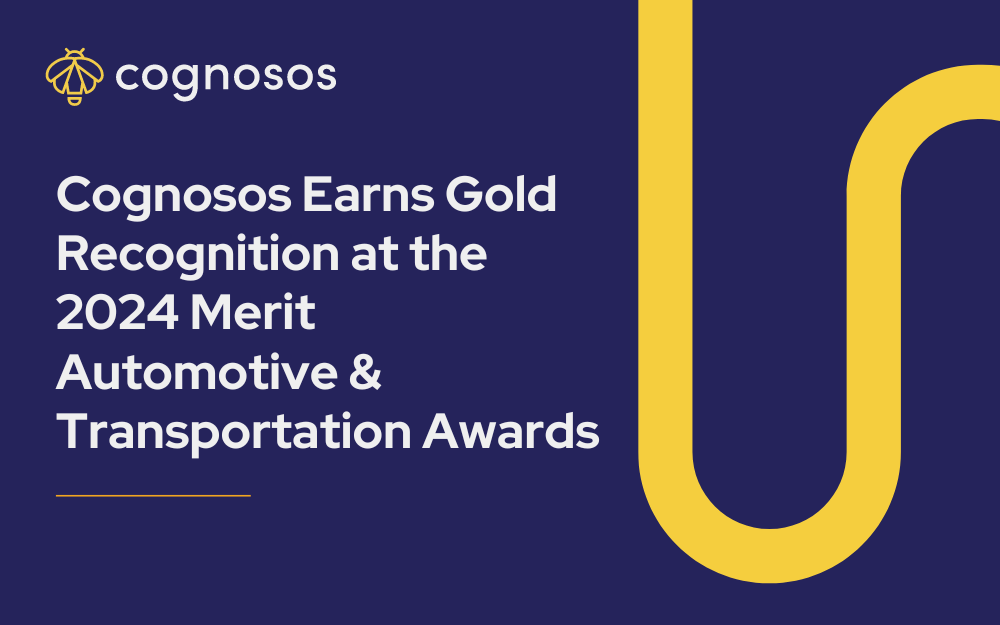 Cognosos wins gold from Merit 2024 Automotive and Transportation Awards