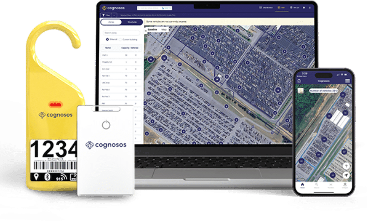 Cognosos real-time vehicle solution tag, badge, app, and portal