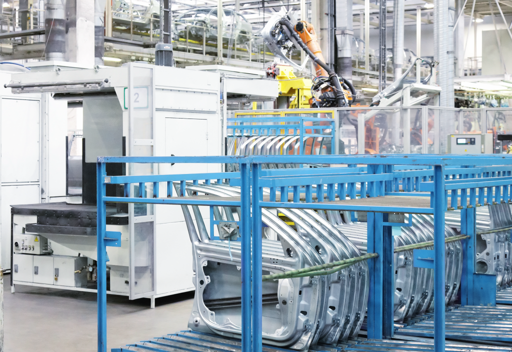 Returnable containers with car doors