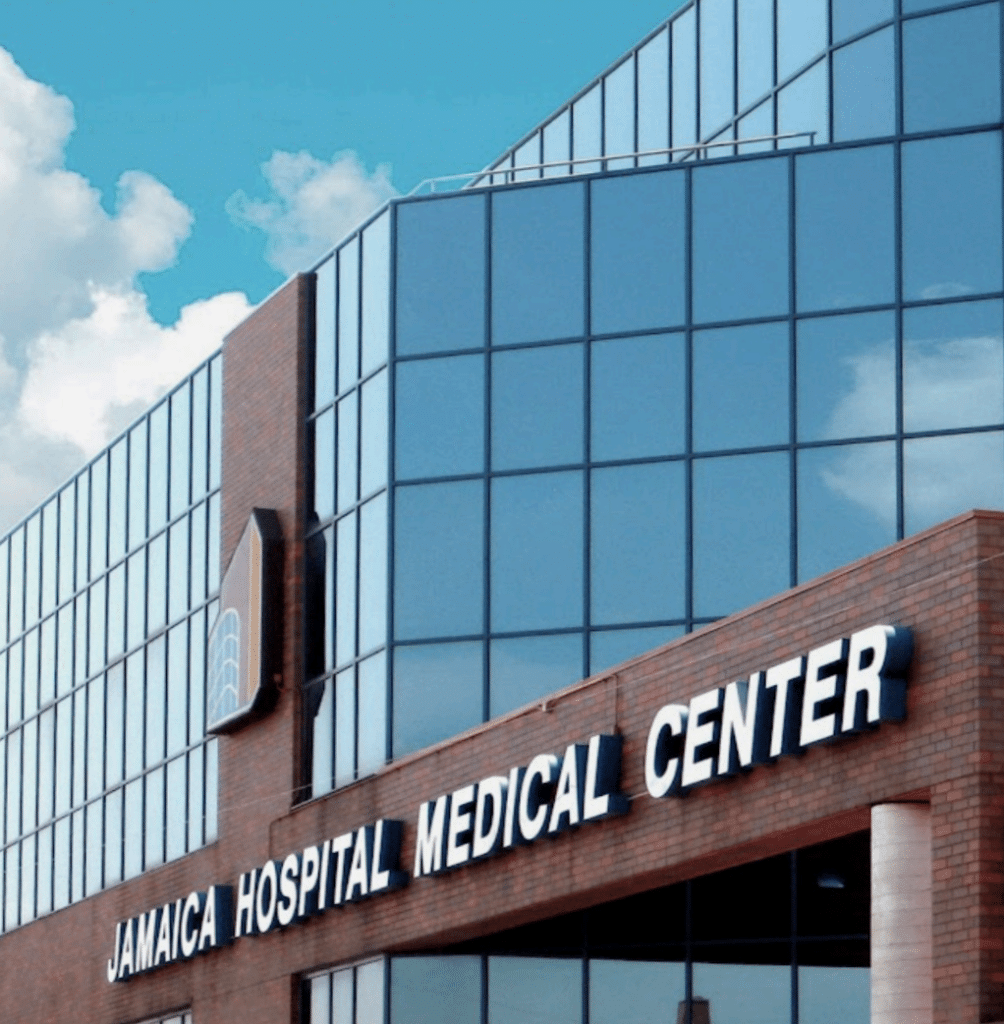 Streert view of Jamaica Hospital Medical Center
