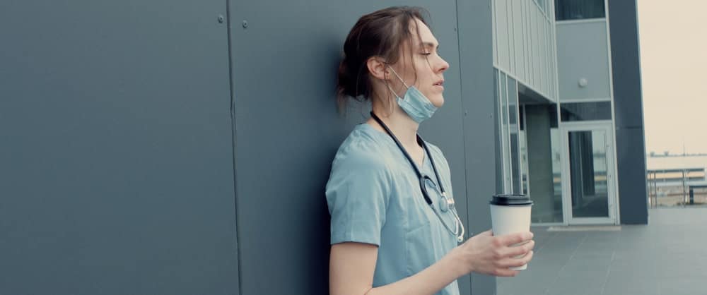 Nurse alone showing need for panic buttons