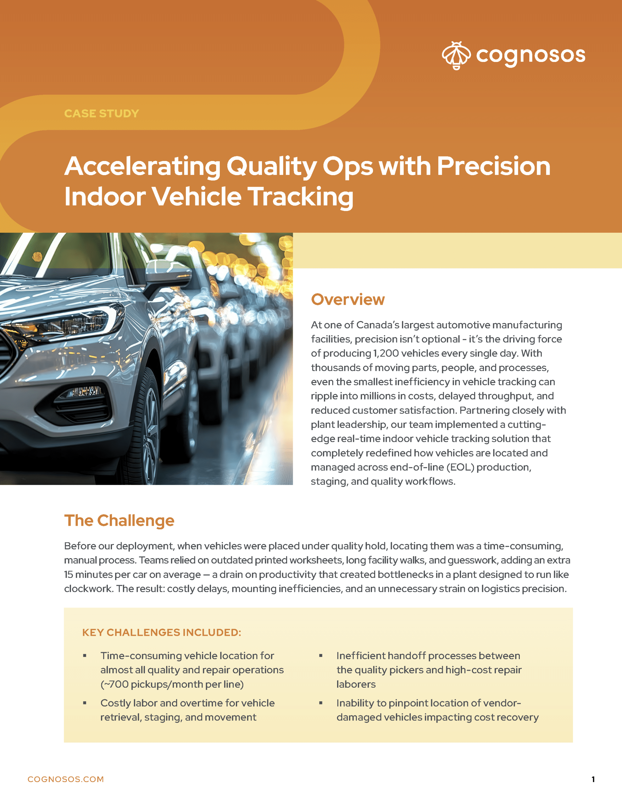 Cognosos Indoor Vehicle Tracking Case Study