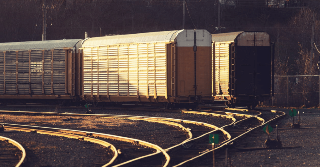 Autorack train cars rail damage